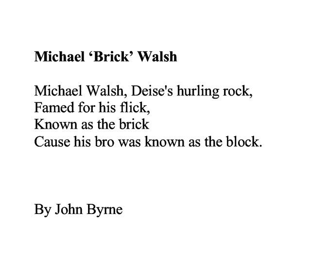 Michael 'Brick' Walsh